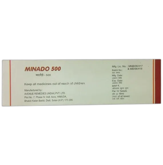 minado 500mg tablet 10's